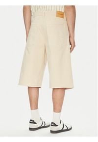 Jack & Jones - Jack&Jones Szorty jeansowe Owen 12277167 Beżowy Baggy Fit. Kolor: beżowy. Materiał: bawełna