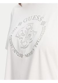 Guess T-Shirt V5YI05 KCOA2 Biały Regular Fit. Kolor: biały. Materiał: wiskoza #4