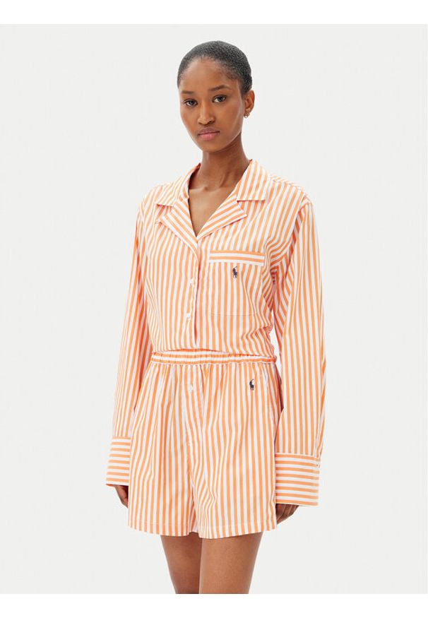 Polo Ralph Lauren Piżama 4P8010 Pomarańczowy Relaxed Fit. Kolor: pomarańczowy. Materiał: bawełna