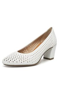 Rieker Czółenka CEO-41057-80 Biały. Kolor: biały. Materiał: materiał #3
