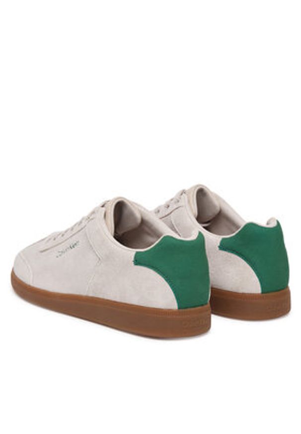 Calvin Klein Sneakersy Low Cupsole Laceup Su HM0HM01946 Beżowy. Kolor: beżowy. Materiał: skóra, zamsz