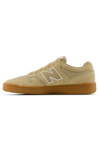 Buty unisex New Balance Numeric UN480TSG – beżowe. Kolor: beżowy. Materiał: materiał, zamsz, syntetyk, guma, skóra. Szerokość cholewki: normalna. Wzór: nadruk. Sport: bieganie #2