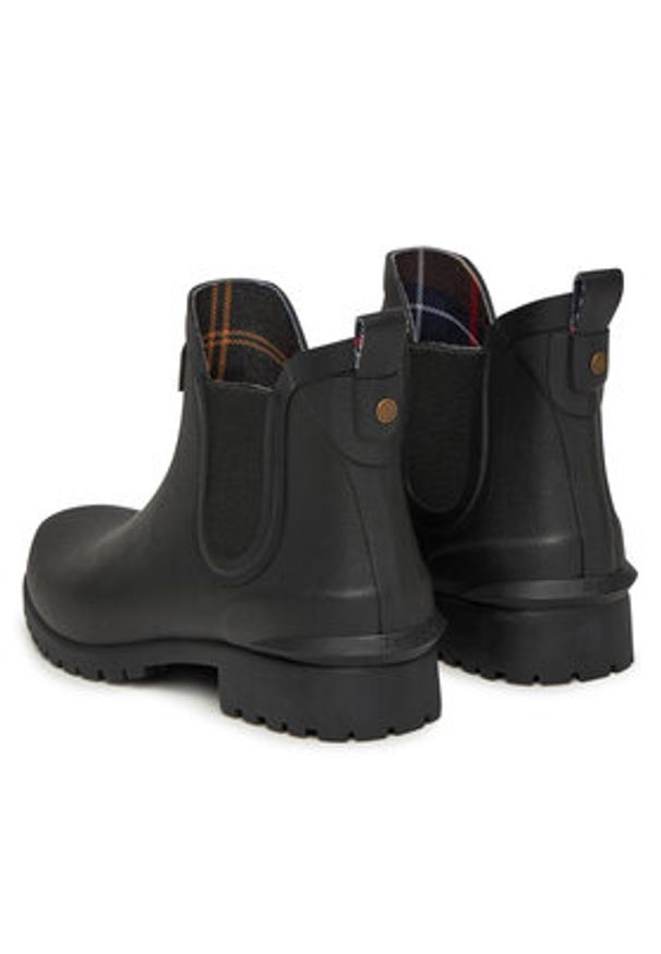 Barbour Kalosze Wilton LRF0066BK11 Czarny. Kolor: czarny. Materiał: guma