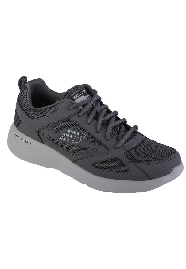 skechers - Buty do chodzenia Męskie Skechers Skechers Dynamight 2.0 - Fallford. Kolor: brązowy, szary, wielokolorowy. Sport: turystyka piesza