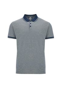 ROLY - Męska Koszulka Polo Bowie. Typ kołnierza: polo. Kolor: niebieski #1