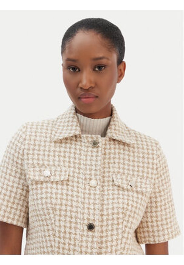 Morgan Bluzka 252-VENU.F Beżowy Regular Fit. Kolor: beżowy. Materiał: bawełna