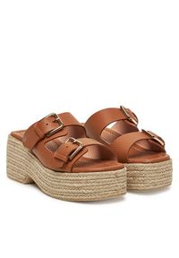 Pollini Espadryle SA28268I0MTD0230 Brązowy. Kolor: brązowy. Materiał: skóra #3