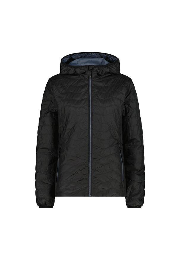 Kurtka puchowa damska z odpinanym kapturem CMP. Kolor: czarny. Materiał: puch. Sezon: zima. Sport: narciarstwo