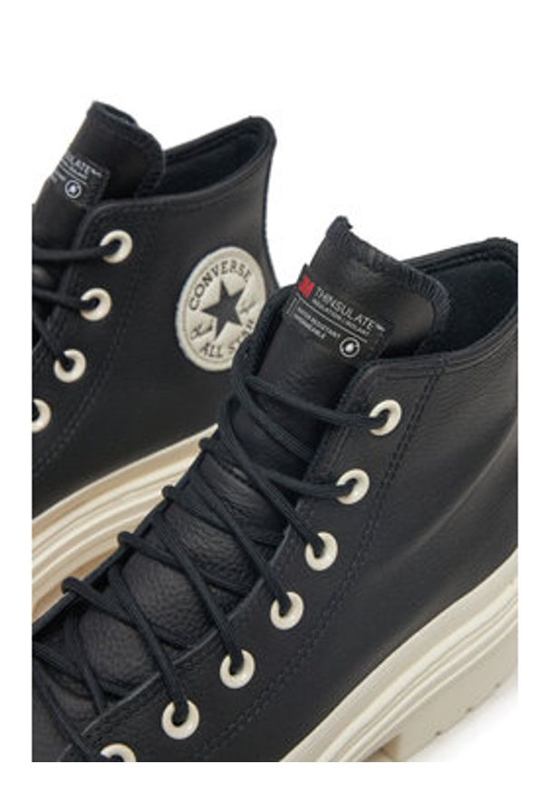 Converse Trampki Chuck Taylor All Star Lugged Heel Platform Waterproof A12328C 001 Czarny. Kolor: czarny. Materiał: materiał. Obcas: na platformie