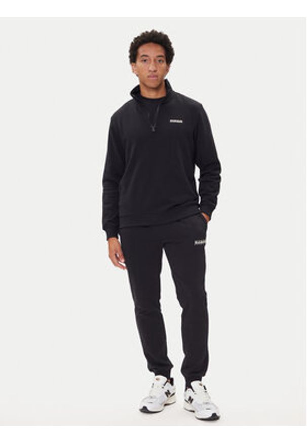 Napapijri Bluza NP0A88TO Czarny Relaxed Fit. Kolor: czarny. Materiał: bawełna