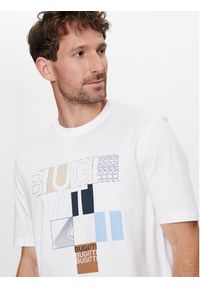 Bugatti T-Shirt 8350 55045A Biały Regular Fit. Kolor: biały. Materiał: bawełna #4