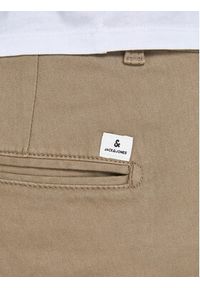 Jack & Jones - Jack&Jones Spodnie materiałowe Marco Dave 12174307 Beżowy Slim Fit. Kolor: beżowy. Materiał: bawełna #3