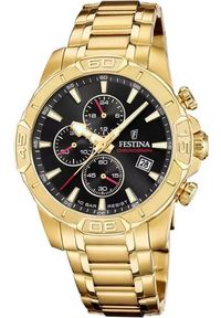 Zegarek Festina Zegarek męski Festina F20705-4 złoty. Kolor: złoty #1