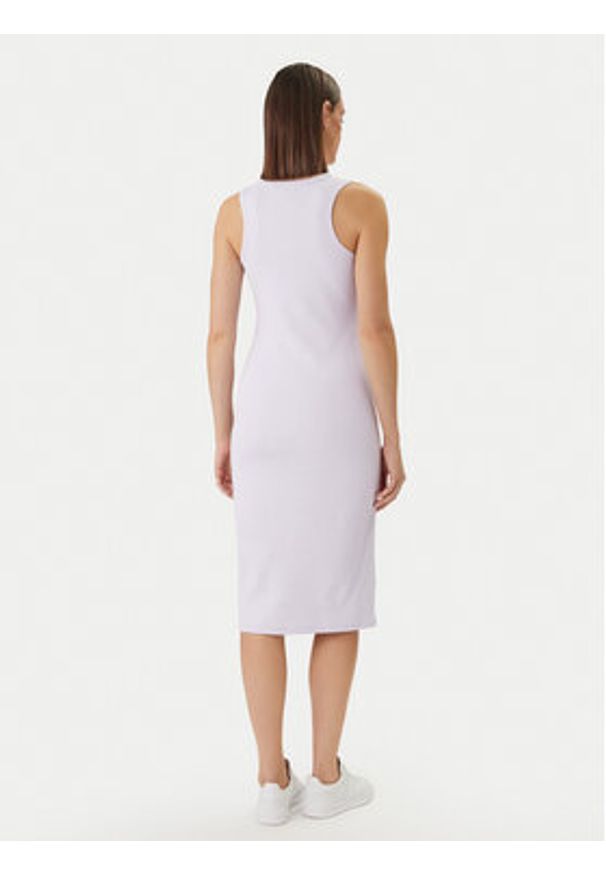 Calvin Klein Jeans Sukienka codzienna Monologo Baby LV047F242G Różowy Slim Fit. Okazja: na co dzień. Kolor: różowy. Materiał: bawełna. Typ sukienki: proste. Styl: casual