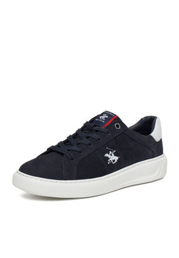 Beverly Hills Polo Club Sneakersy CEO-LOMAX-01 MI08 Granatowy. Kolor: niebieski. Materiał: nubuk, skóra