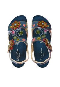 Laura Vita Sandały Brcyano 12 Granatowy. Kolor: niebieski. Materiał: skóra #7