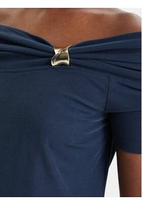 Guess Bluzka W6GP12 K2935 Granatowy Regular Fit. Kolor: niebieski #2