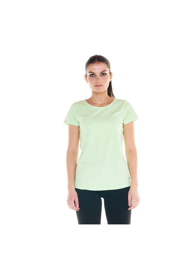 LEONE 1947 APPAREL - Podstawowy t-shirt damski. Kolor: zielony. Materiał: tkanina. Sport: fitness
