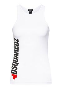 Dsquared2 Underwear Top D8D203480 Biały Slim Fit. Kolor: biały. Materiał: bawełna
