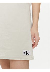 Calvin Klein Jeans Sukienka letnia J20J223425 Écru Regular Fit. Materiał: bawełna. Sezon: lato #4