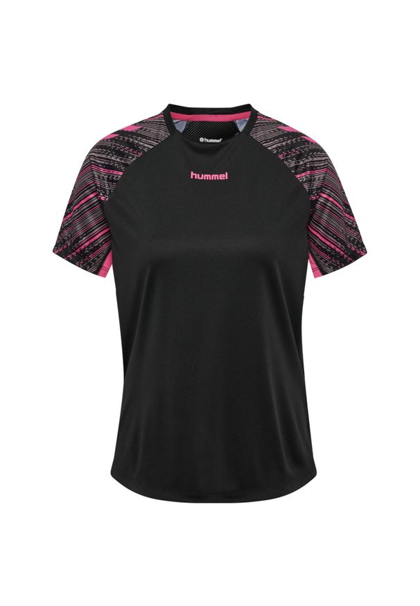 Damska koszulka treningowa Hummel Blaze Pro. Kolor: różowy, wielokolorowy, czarny. Sport: piłka ręczna