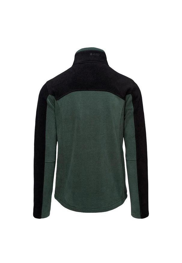 Hi-tec - Męska Bluza Polarowa Monar. Kolor: czarny, wielokolorowy, zielony. Materiał: polar. Sezon: zima. Sport: turystyka piesza