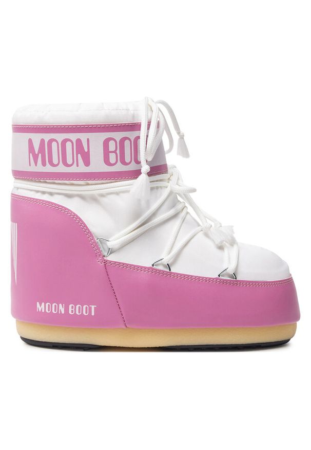 Śniegowce Moon Boot. Kolor: różowy. Materiał: nylon