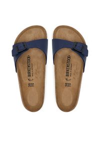Birkenstock Klapki Madrid Bf 1015155 Niebieski. Kolor: niebieski. Materiał: skóra