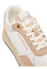 TOMMY HILFIGER - Tommy Hilfiger Sneakersy Mix Material Runner FW0FW08950 Écru. Materiał: zamsz, skóra #2