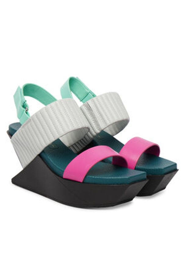 United Nude Sandały Delta Wedge Puffier 10988958188 Kolorowy. Materiał: skóra. Wzór: kolorowy