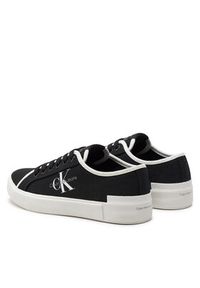 Calvin Klein Jeans Sneakersy Skater Vulcanized Low Cs Ml Mr YW0YW01453 Czarny. Kolor: czarny. Materiał: materiał