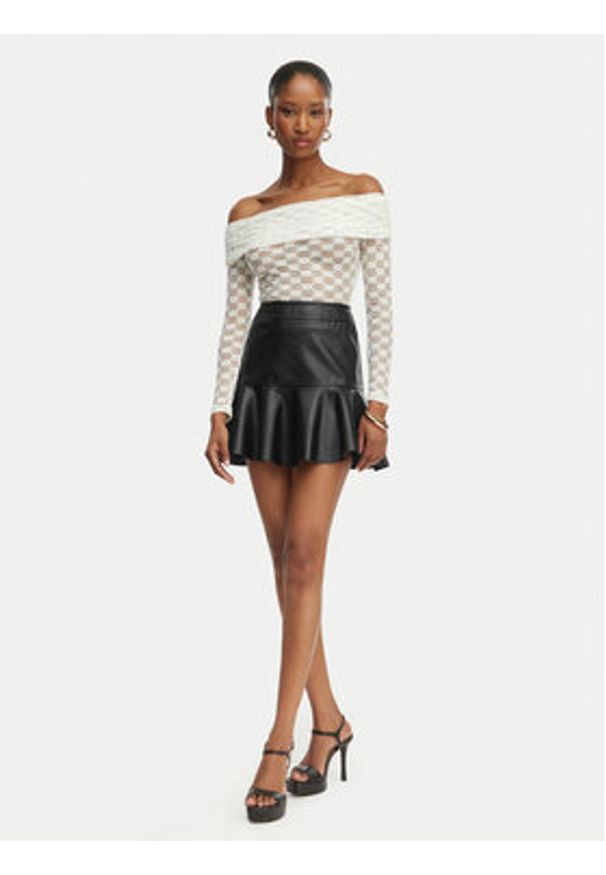 BARDOT - Bardot Spódnica z imitacji skóry Tisch 59924SB Czarny Regular Fit. Kolor: czarny. Materiał: syntetyk