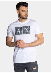 Koszulka męska biała Armani Exchange 8NZTCK Z8H4Z 1100. Kolor: biały