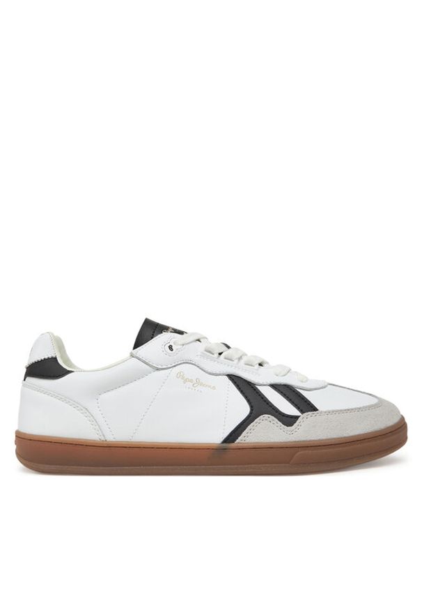 Pepe Jeans Sneakersy PMS00042 Biały. Kolor: biały. Materiał: zamsz, skóra