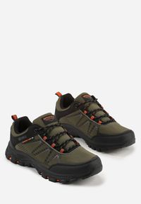 Born2be - Ciemnobeżowe Buty Sportowe w Trekkingowym Stylu na Tłoczonej Podeszwie Revitte. Okazja: na co dzień. Kolor: beżowy. Materiał: jeans. Szerokość cholewki: normalna #3