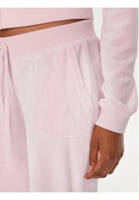 Juicy Couture Spodnie dresowe Caisa JCSEBJ008 Różowy Slim Fit. Kolor: różowy. Materiał: bawełna #5