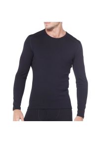 Koszulka Icebreaker Merino 260 Tech Long Sleeve Crewe Thermal Top 1043710011 - czarna. Kolor: czarny. Materiał: wełna, materiał. Długość rękawa: długi rękaw. Długość: długie #1