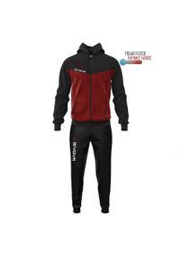 Givova Visa Melange dres polarfleece z kapturem, rozmiar L. Kolor: czerwony, wielokolorowy, czarny, brązowy. Materiał: dresówka. Sport: fitness, piłka nożna
