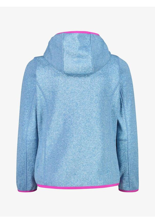 Kurtka dziewczęca CMP Synergent. Kolor: niebieski. Materiał: polar. Sport: turystyka piesza
