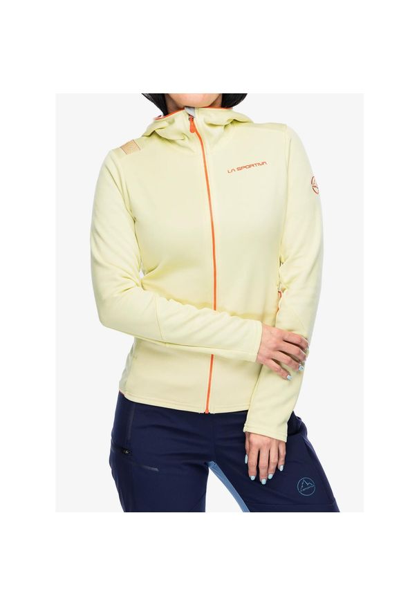 LA SPORTIVA - Bluza z kapturem damska La Sportiva Cosmic Hoody. Typ kołnierza: kaptur. Kolor: żółty. Sezon: zima. Sport: narciarstwo