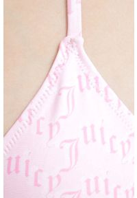 Juicy Couture dwuczęściowy strój kąpielowy kolor różowy lekko usztywniona miseczka. Kolor: różowy. Materiał: materiał #3