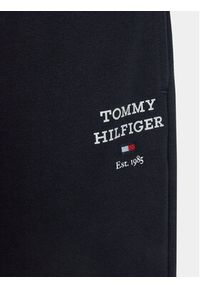 TOMMY HILFIGER - Tommy Hilfiger Spodnie dresowe Logo KB0KB08697 D Granatowy Regular Fit. Kolor: niebieski. Materiał: bawełna