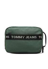 Kosmetyczka Tommy Jeans. Kolor: zielony. Materiał: nylon #1