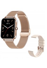 Active Band - Smartwatch zegarek damski DA02 złoty AMOLED. Rodzaj zegarka: smartwatch. Kolor: złoty