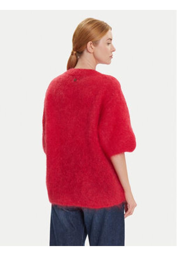 Dixie Sweter M277Y101A Czerwony Relaxed Fit. Kolor: czerwony. Materiał: syntetyk