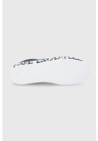 Karl Lagerfeld Buty skórzane kolor czarny na płaskiej podeszwie. Nosek buta: okrągły. Zapięcie: sznurówki. Kolor: czarny. Materiał: skóra. Obcas: na płaskiej podeszwie #3