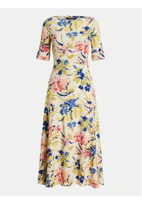 Lauren Ralph Lauren Sukienka letnia 250933493001 Kolorowy Slim Fit. Materiał: bawełna. Wzór: kolorowy. Sezon: lato #4