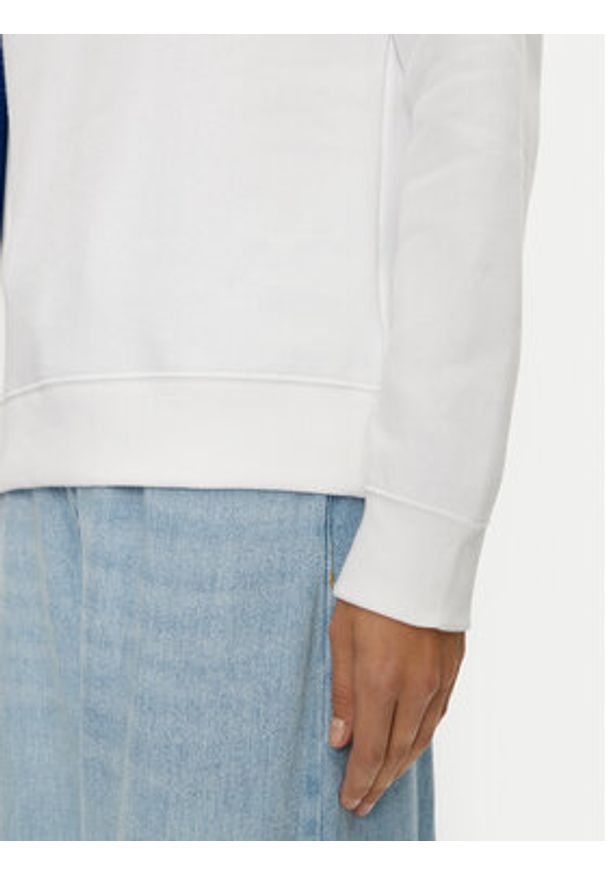 Tommy Jeans Bluza DW0DW19959 Biały Regular Fit. Kolor: biały. Materiał: bawełna