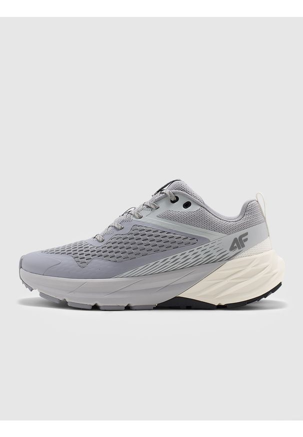 4f - 4F Niskie sneakersy SPEED HIKER damskie - szare 36. Okazja: na co dzień, na spacer. Kolor: szary. Materiał: materiał, guma. Szerokość cholewki: normalna. Sport: turystyka piesza