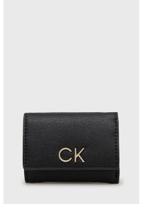 Calvin Klein portfel damski kolor czarny. Kolor: czarny